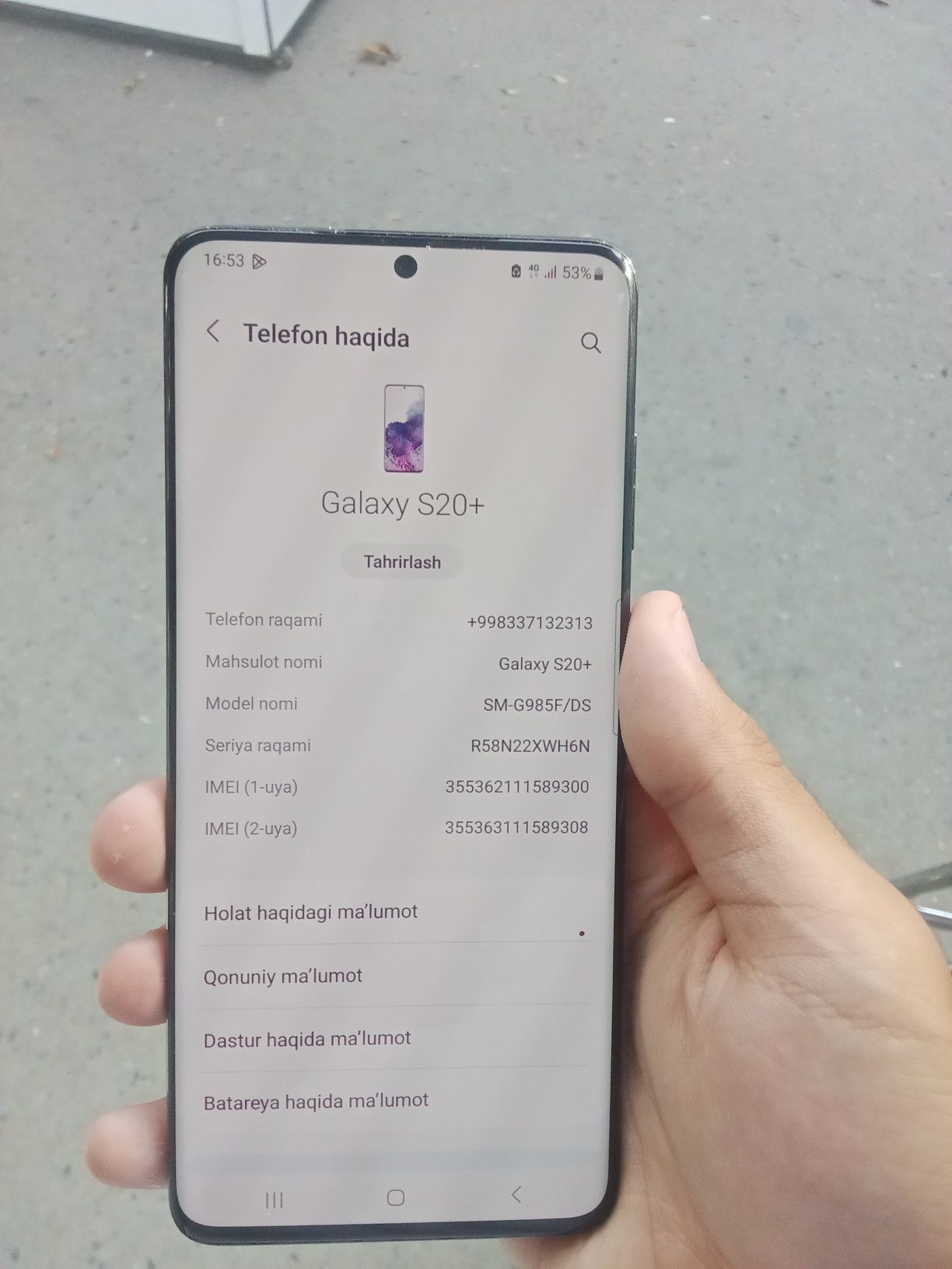 Samsung Galaxy S20+