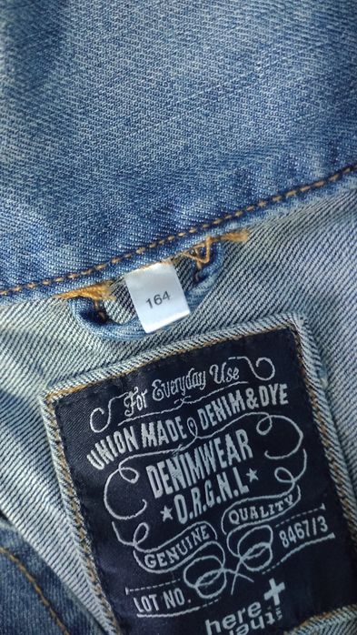 Jachetă de blugi albastră here+there by C&A – mărimea 164 (echiv. S/M)