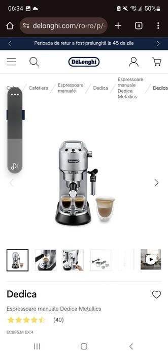 Delonghi dedica cafea