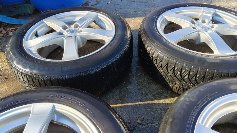 Jante Peugeot 407 17 5x108 cu anvelope allseason 215 55 17