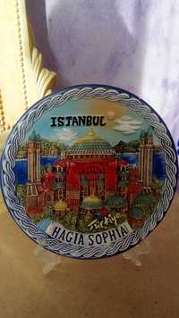 сувенирная тарелка Стамбул, Турция, новая в упаковке