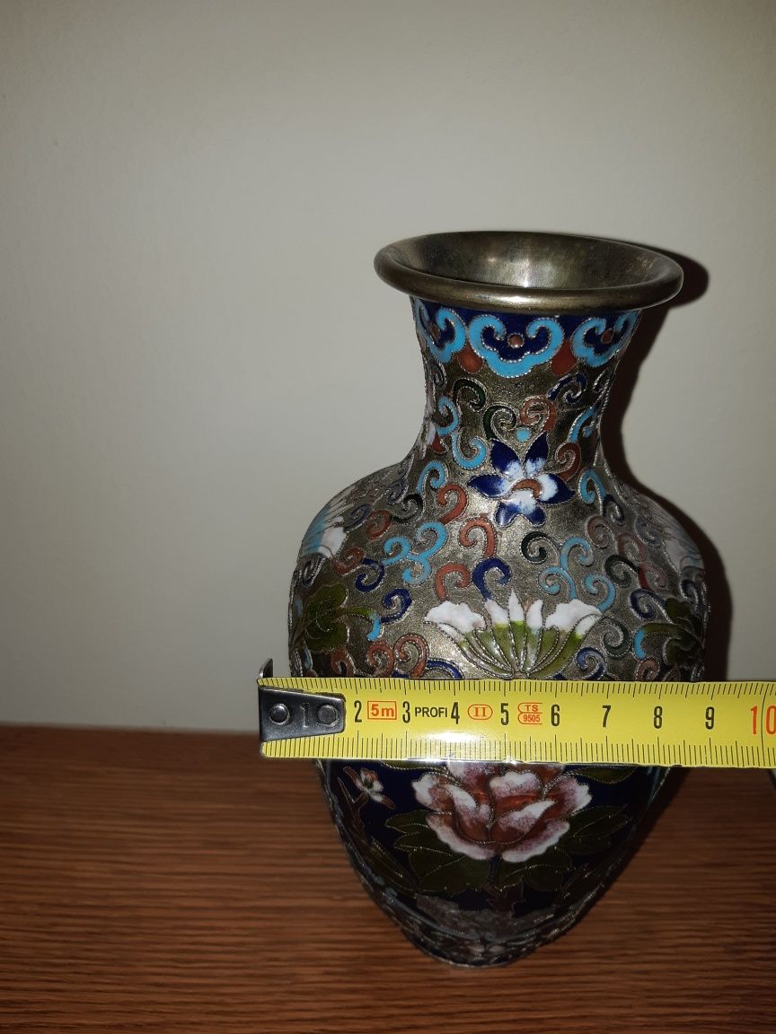 Vază foarte rară Cloisonné, 20cm