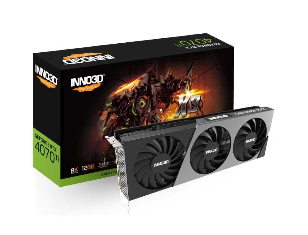 Placa video Inno3D GeForce RTX 4070 Ti X3 12GB GDDR6X 192-Bit