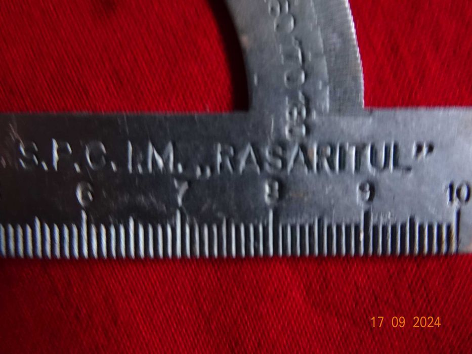 Raportor scolar anii 1960, fabricat de coperativa "Rasaritul"