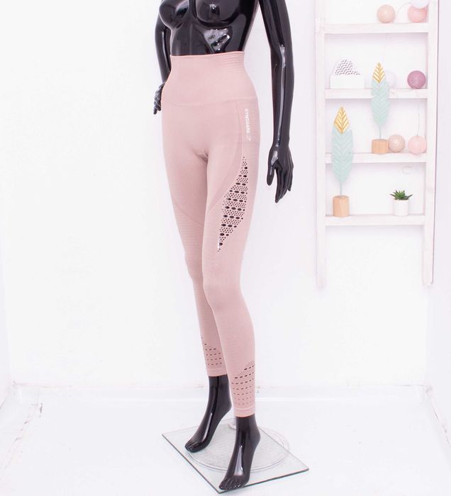 Gymshark дамски оригинален бежов безшевен клин за фитнес XS