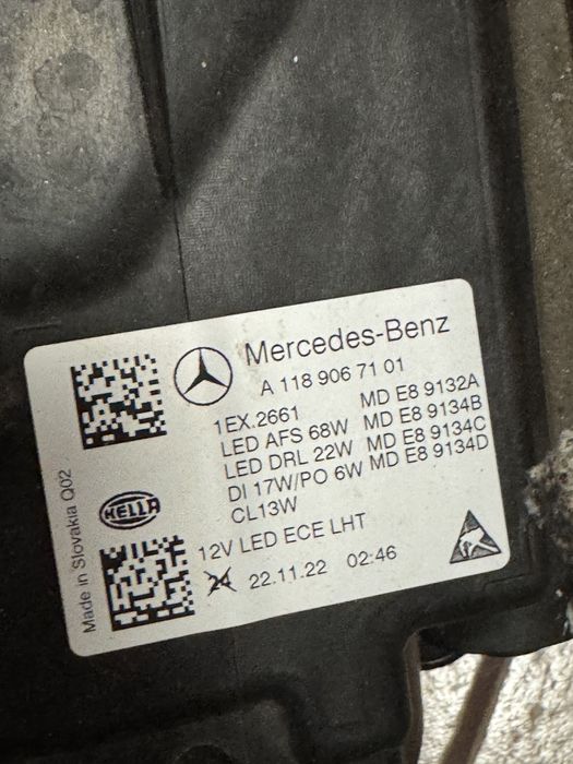 Vand Far stanga  Mercedes Cla W118 full led high performance