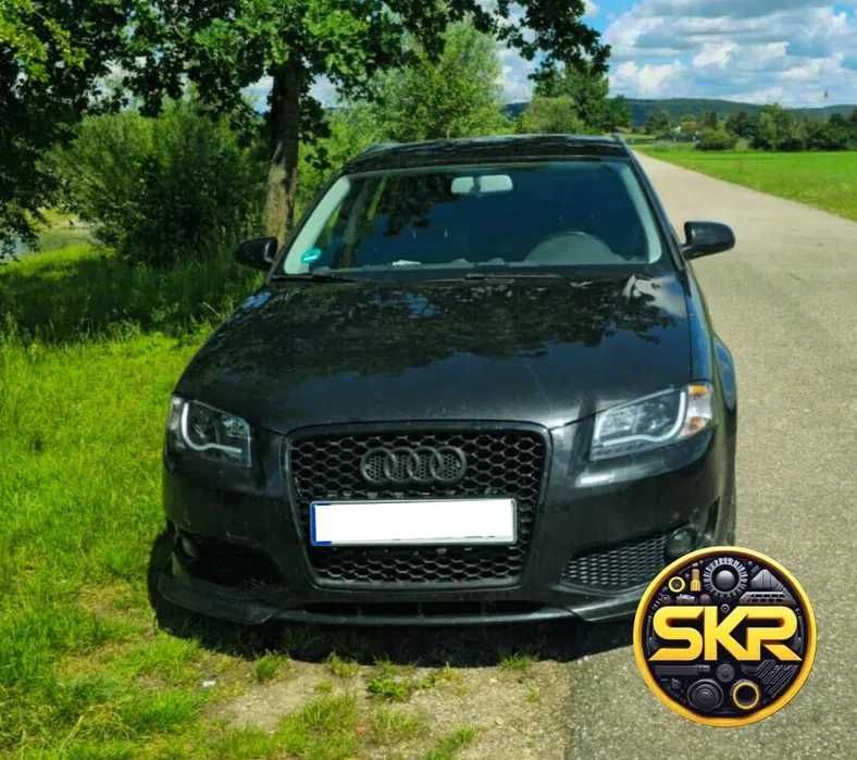 Emblema / Sigla Audi compatibila cu grila tip fagure