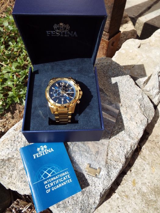 Ceas Festina Gold and Blue nou