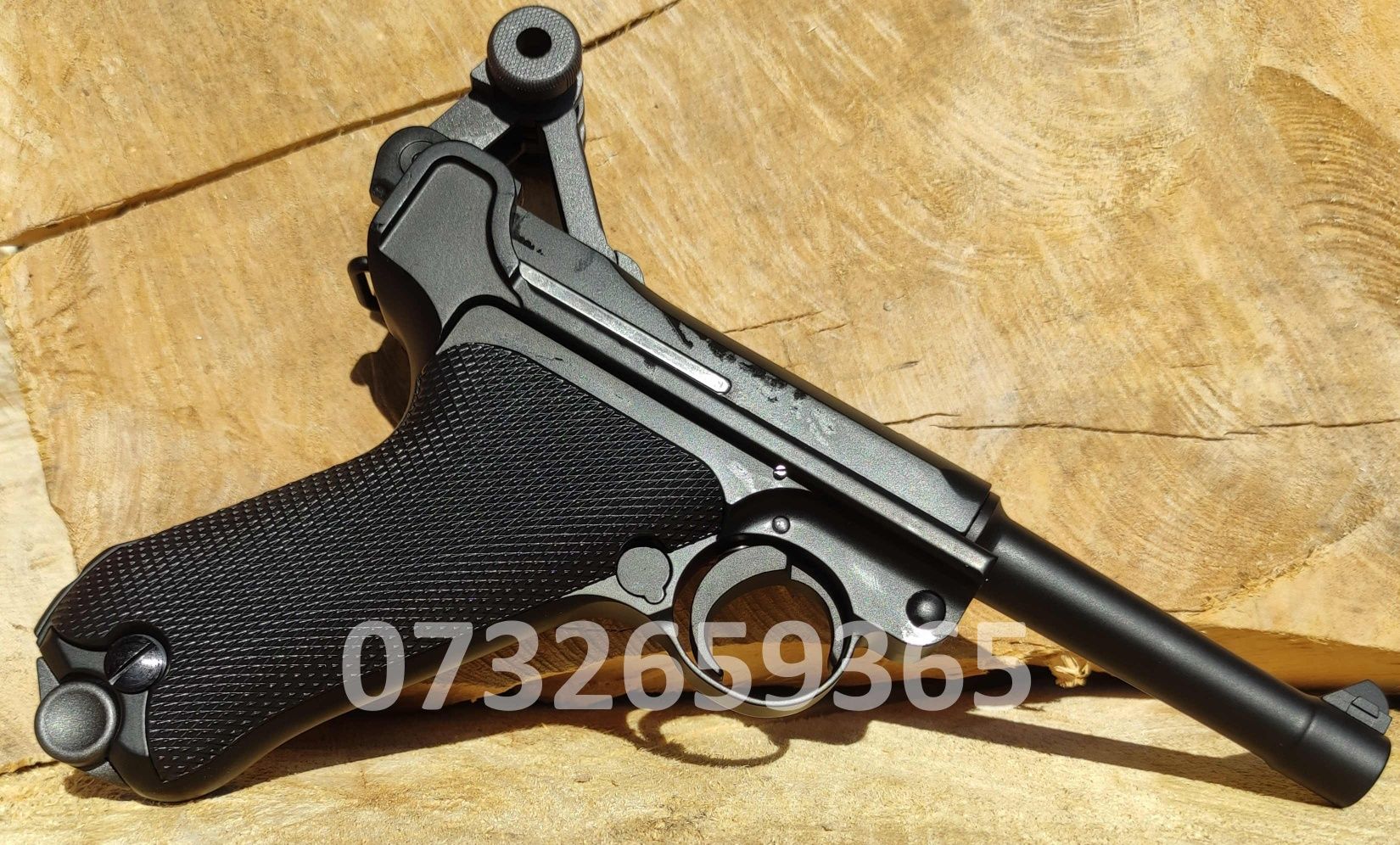 Luger P08 FullMetal recul puternic GreenGas Colectie pistol airsoft