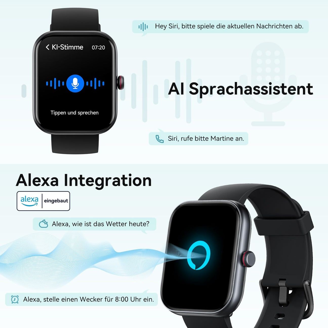 Смарт часовник,функция Alexa Integrated
