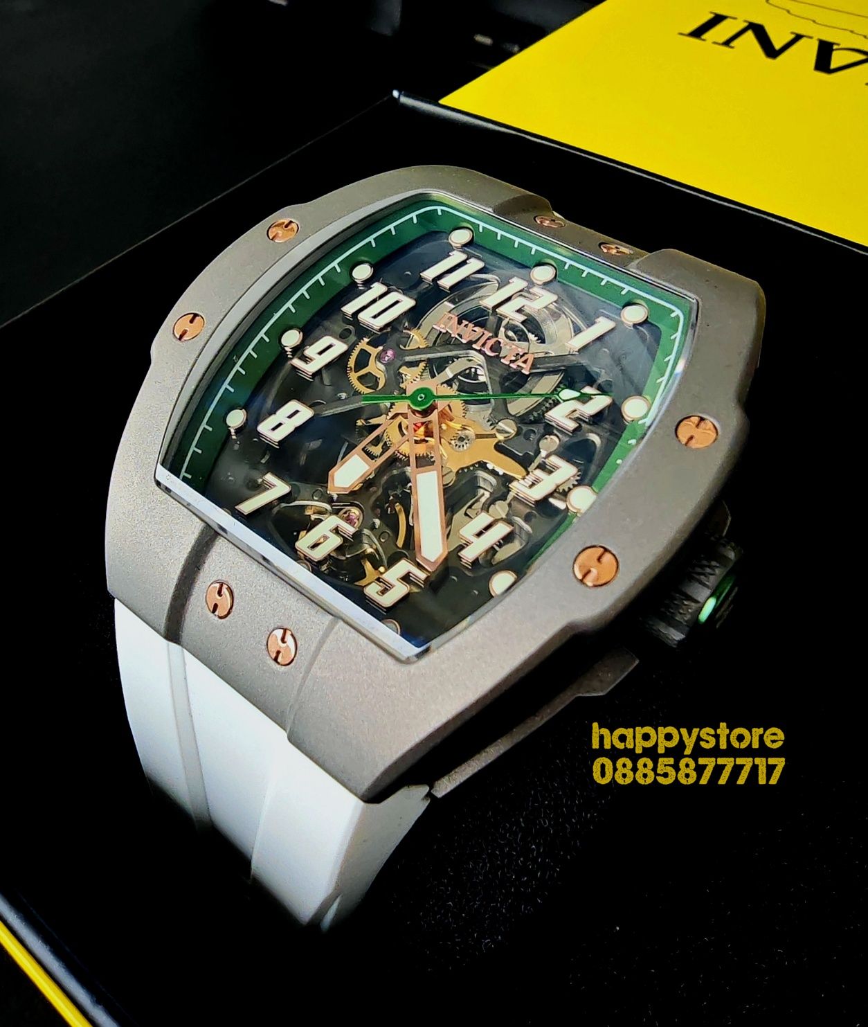 часовник INVICTA JM Correa automatic White Limited edition 47 mm- 59 m