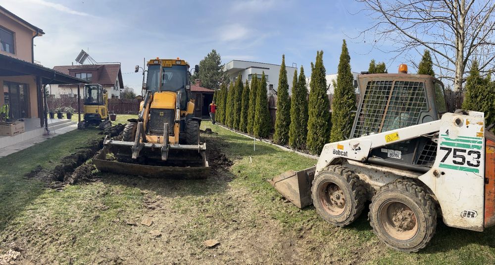 De închiriat mini excavator, buldoexcavator,camion,