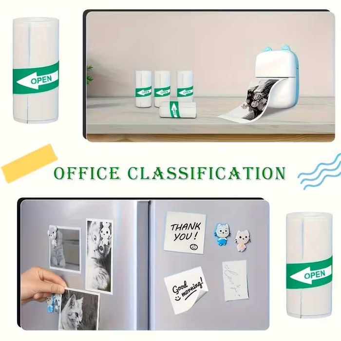 Комплект 20 самозалепващи термо ролки за мини принтери