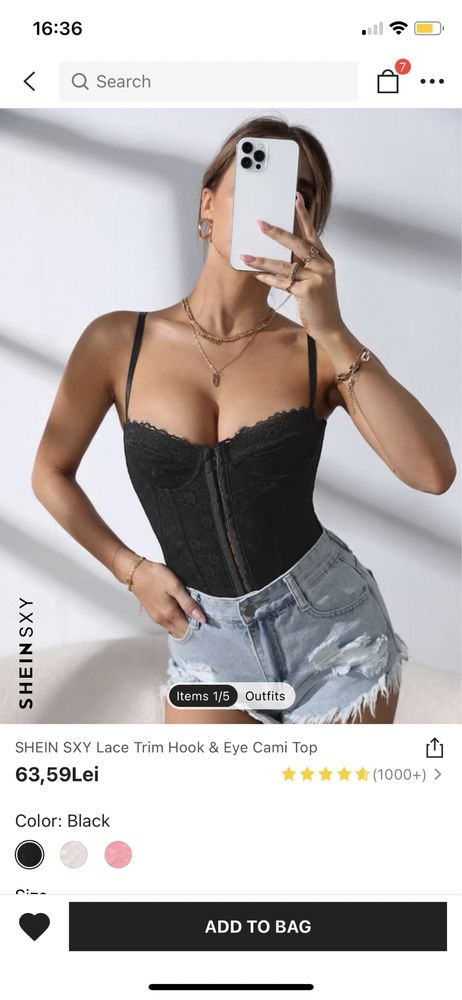 Corset Shein, nou, in ambalaj original