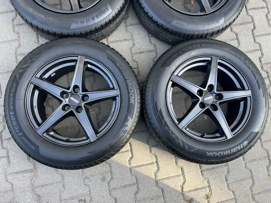 Jante 5x112mm, anvelope iarna 215/65 R17, VW Tiguan Audi Q3 Seat Skoda