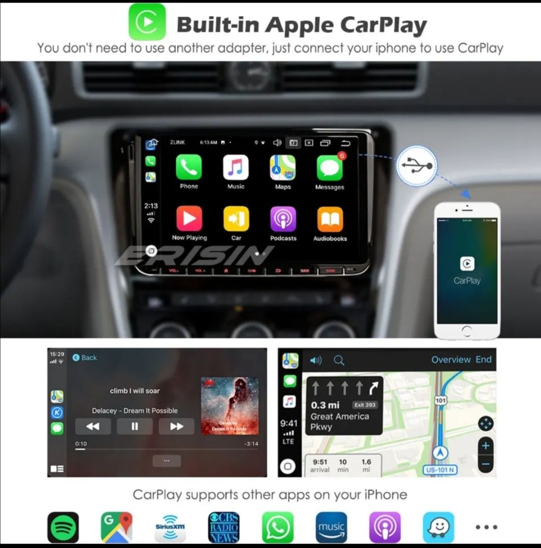 Navigatie auto android VW Golf 5, Passat B6+ stik 4G