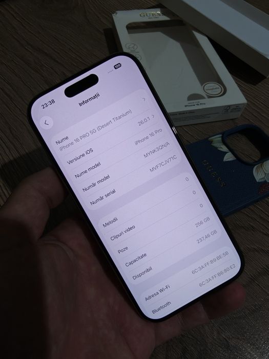iPhone 16 PRO 5G (Desert Titanium) 256GB/ Garanție Activă/Ofertă Preț