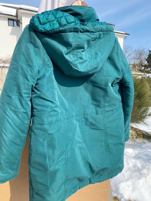 Geaca verde cu gluga