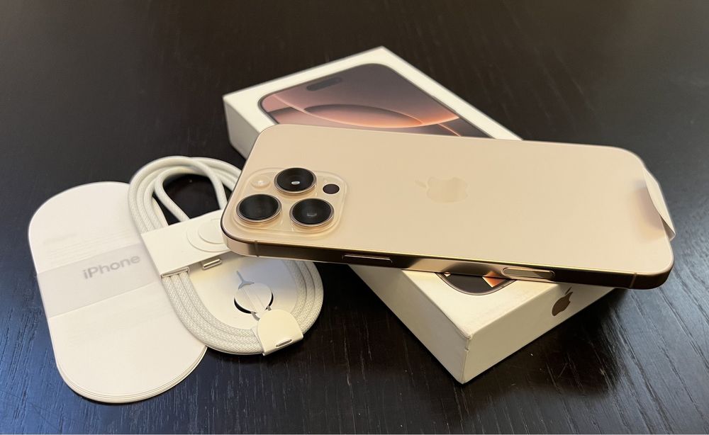 iPhone 16 PRO MAX 512GB 5G CA NOU GARANTIE ! Desert Gold Titanium 256