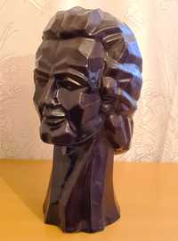 Bust Mihai Eminescu Cap Statue Ceramica Portelan De Colectie