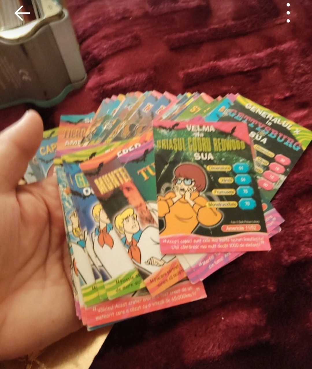 Cartonașe Scooby -Doo cu mașina