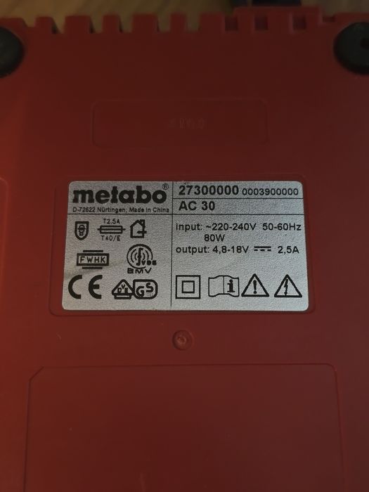 Incarcator / charger Metabo AC 30
