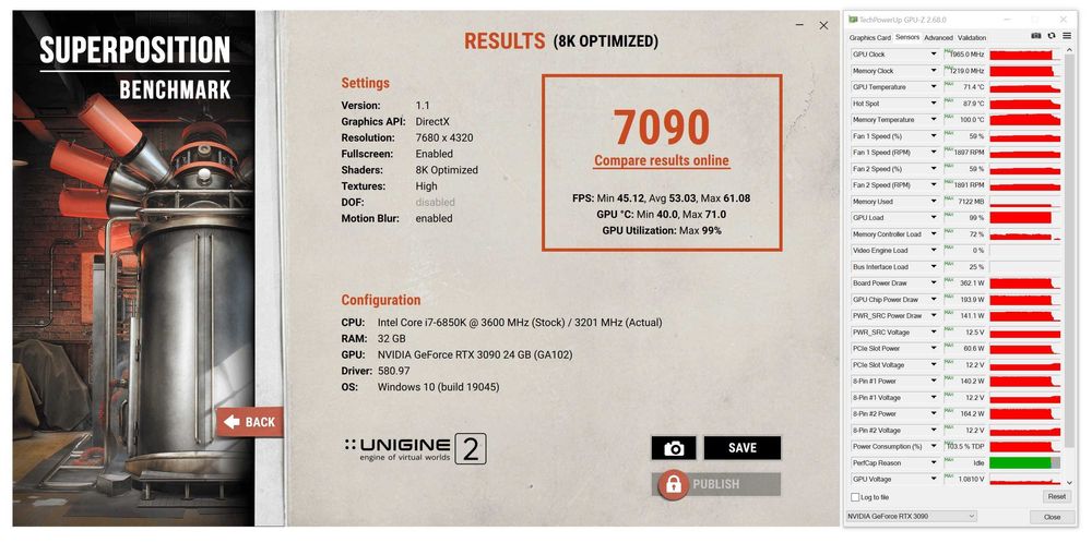 Видео карта GPU GALAX GeForce RTX 3090 SG 24GB GDDRX6 HDMI/DisplayPort