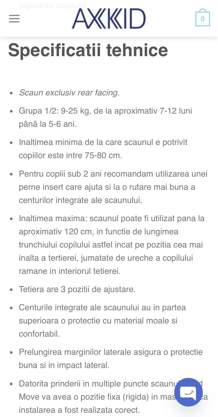 Axkid Minikid 2 exclusiv rearfacing