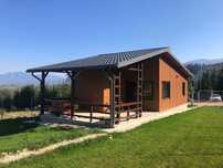 Casa modulara si garaje auto pe structura metalica si panou sandwich
