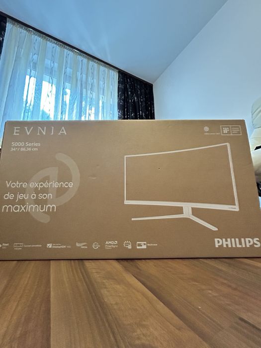 Monitor Gaming Philips Evnia 34" 180Hz 3440x1440p