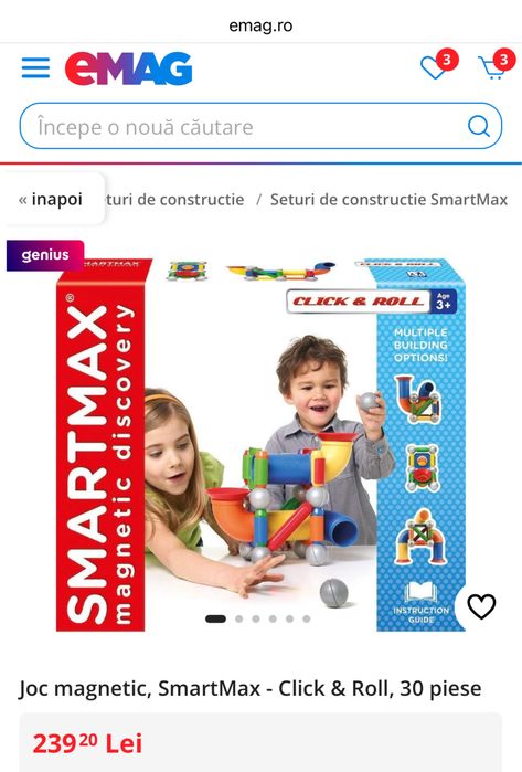 Set smartmax foarte putin folosit , dat nu mai are cutia
