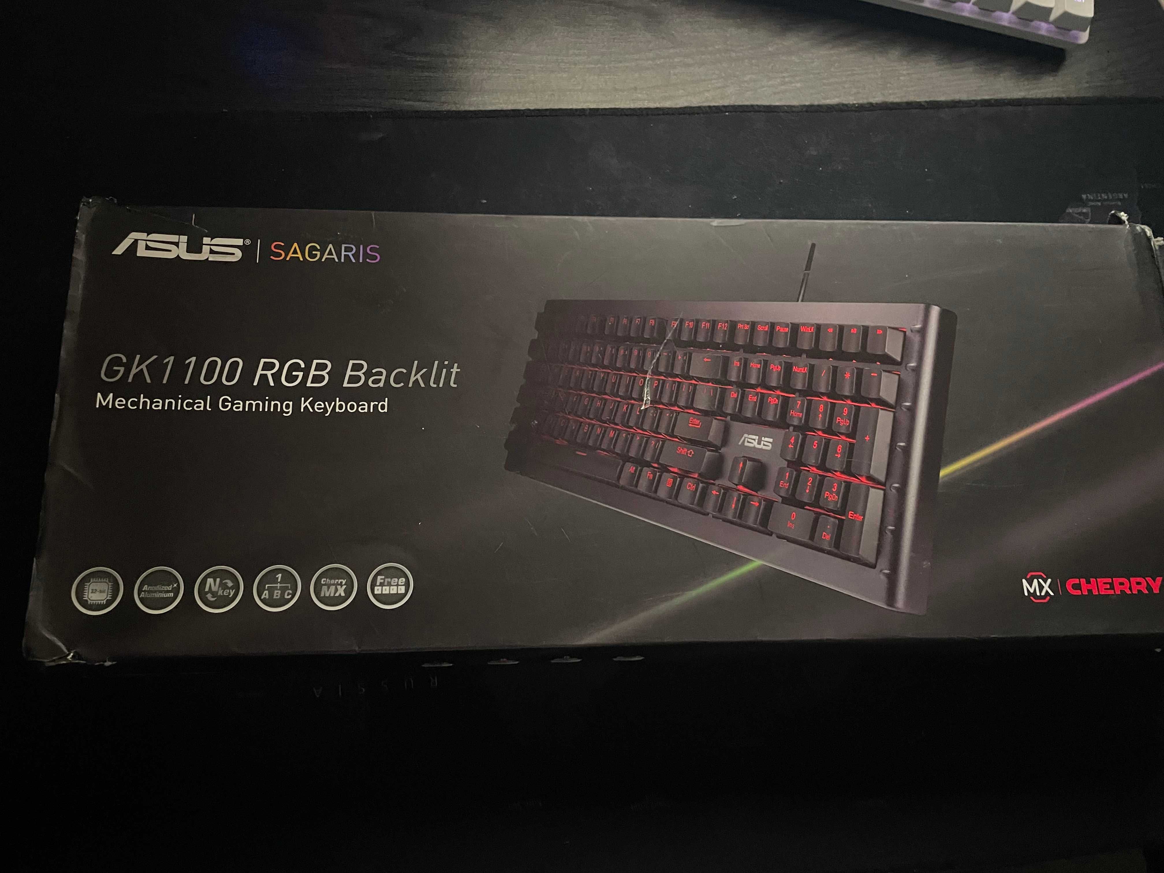 Tastatura Gaming  Asus Sagaris gk 1100 blue switches RGB