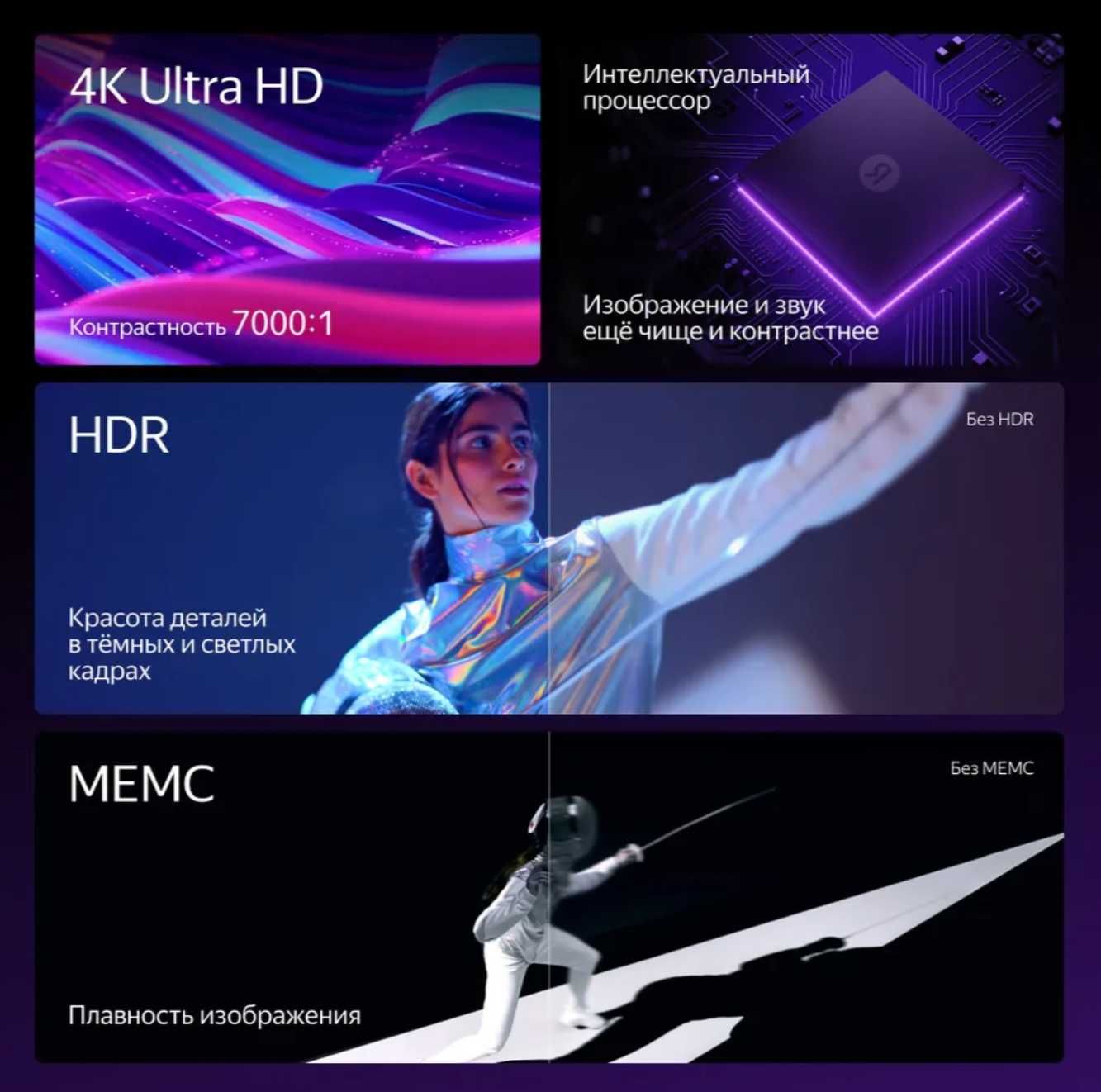 **Скидка - Телевизор Яндекс ТВ Станция с Алисой 50 / 4K UHD LED Smart