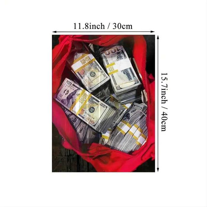 Tablou Canvas Money Bag – 30x40 cm portrait decor perete living/birou