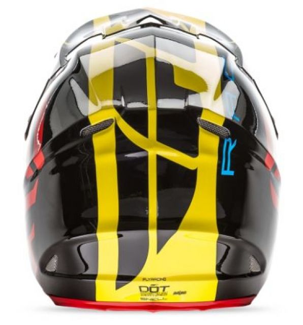 Шок цена!!! fly racing f2 zoom red black yellow каска крос мотор мото