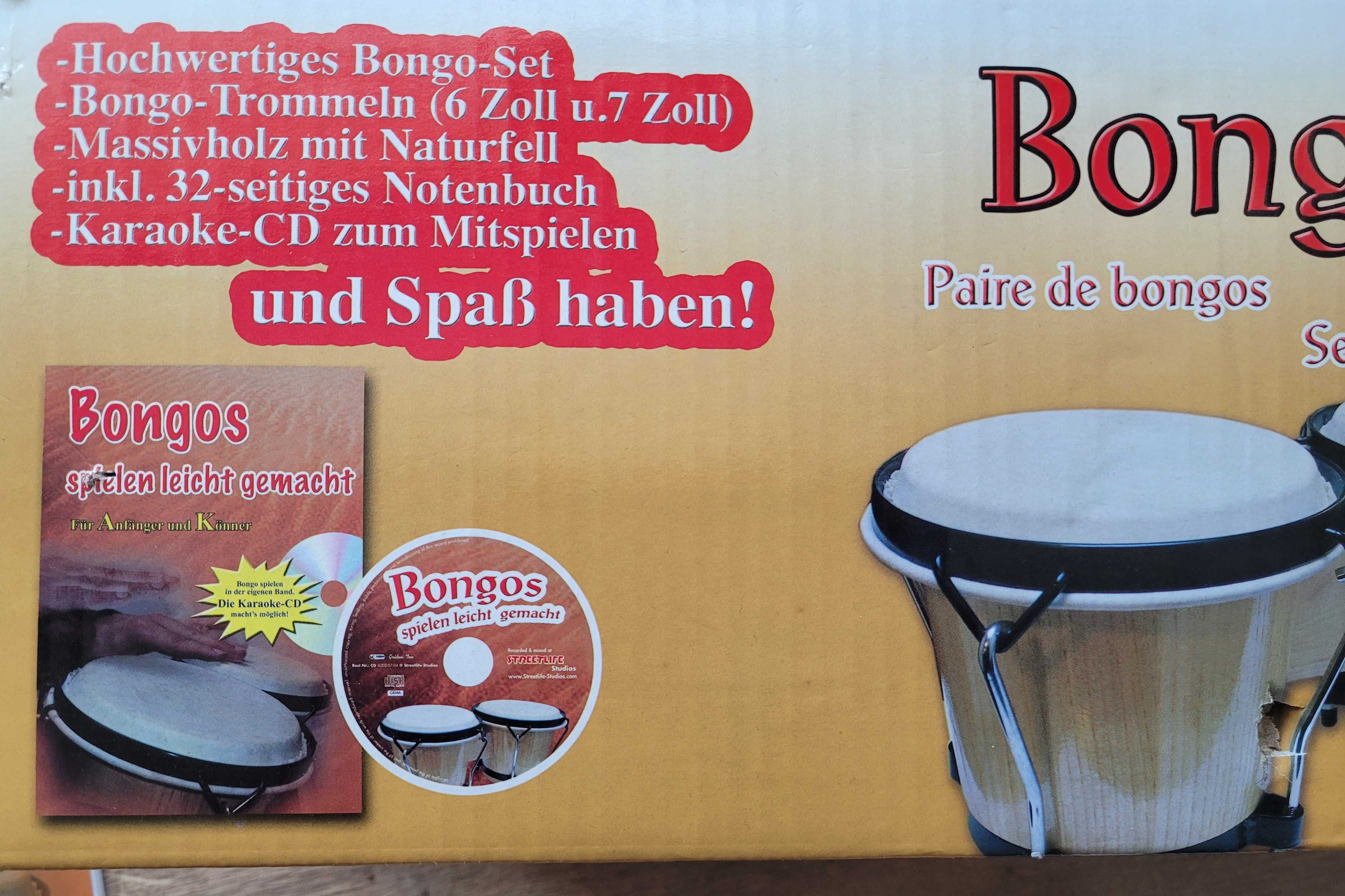 Комплект бонгоси разглобяеми + учебник на немски + диск на немски