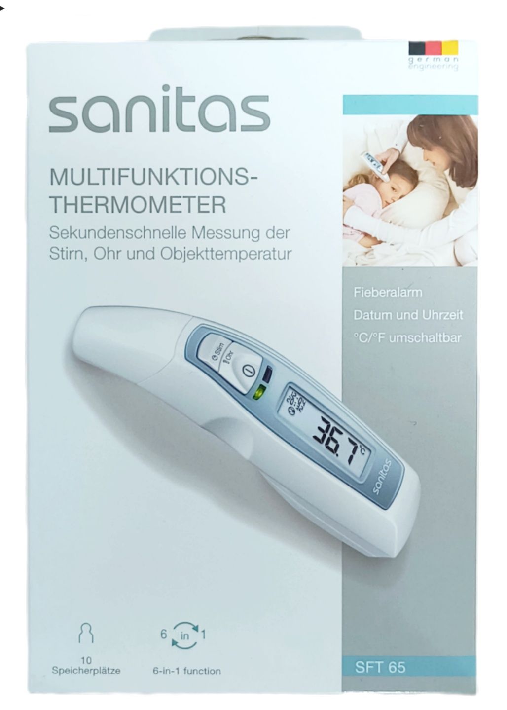 НОВИ! Термометър 6в1 електронен Sanitas SFT 65