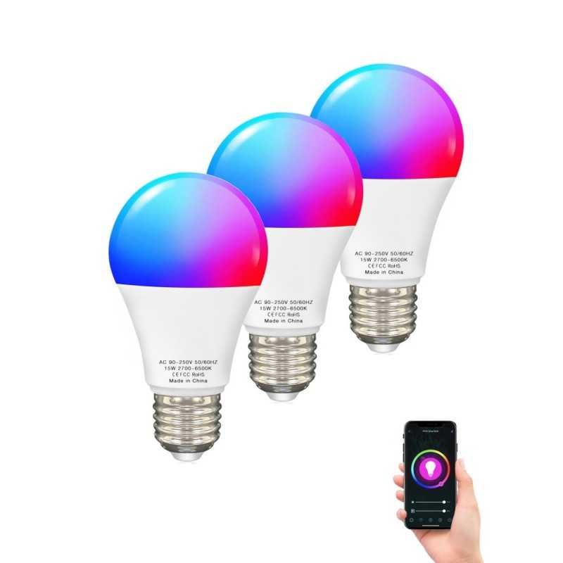 ПРОМО х3 Wi Fi интелигентна димируема крушка 9W - E27 RGBCW promo4080