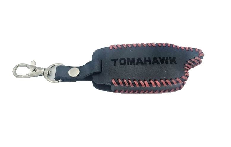 Кожаный чехол для брелока автосигнализации 
Tomahawk TW-9010 / TW-903