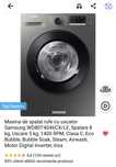 Mașină de spălat rufe cu uscător Samsung WD80T4046CX/LE