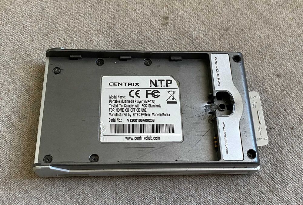 Centrix MVP-120 Portable Multimedia Player – baterie umflată, neprobat
