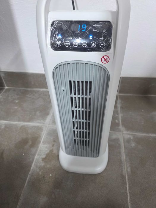 Încălzitor cu ventilator PTC, încălzitor cu termostat și temporizator
