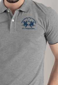 La Martina Тениска с яка и бродирано лого