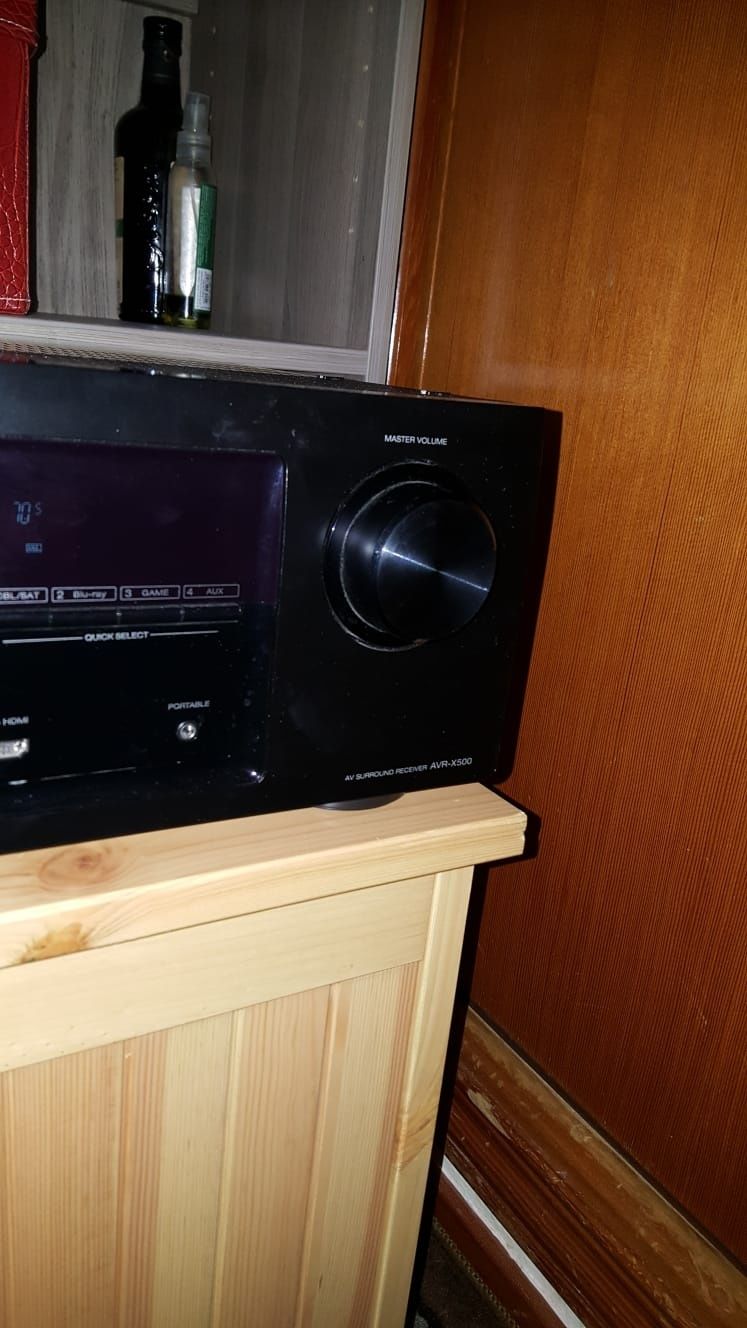 Amplificator Denon AVR-X500, 5 canale, 375W RMS, Negru