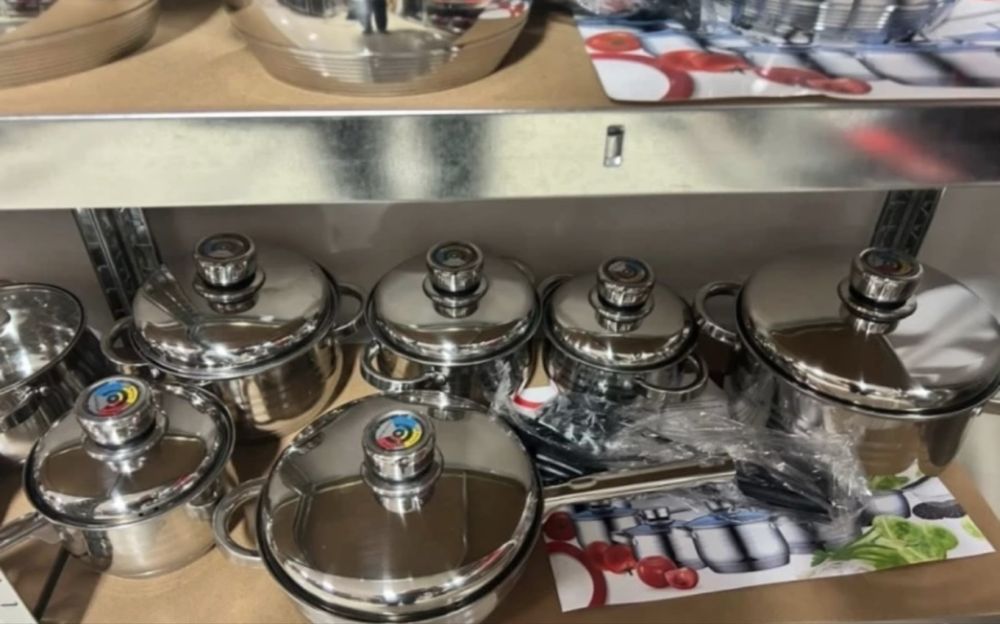 Високо качество швейцарски комплект тенджери неръждаема стомана