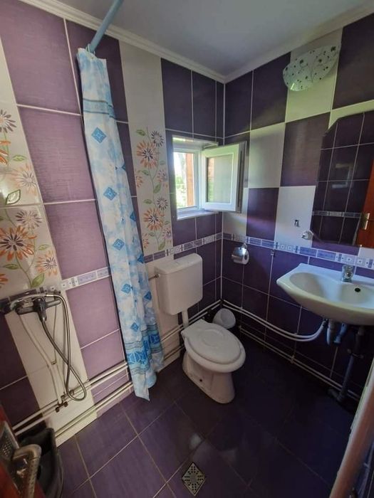 Cabana cu ciubar și piscina