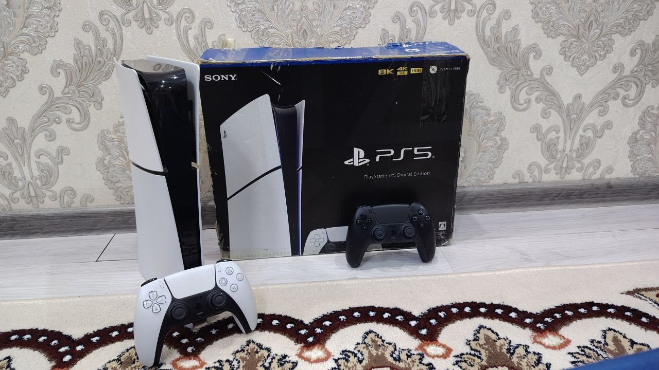 Playstation 5 slim 1тб 2 джойстик Топ игры