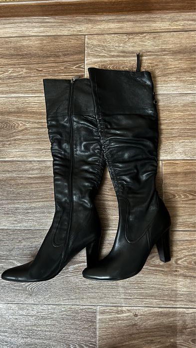 Сапоги демисезон женские кожа натуральная