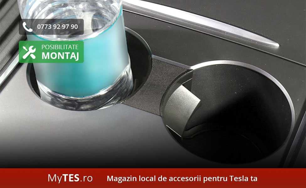 Separator / fixator suport pahare - Tesla Model 3 / Y