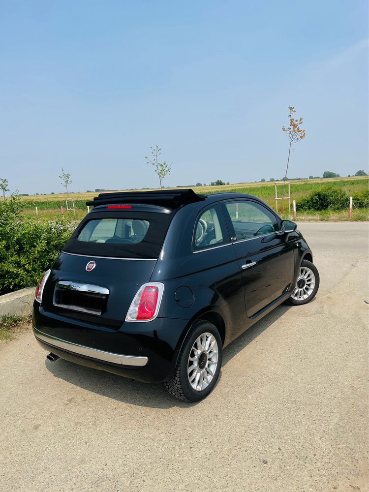 Fiat 500 Cabrio 1.2 Benzină, Automat, 2011 – Decapotabilă, Întreținută